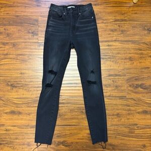 Good American Good Waist Black Skinny Jeans size 0 / 25
